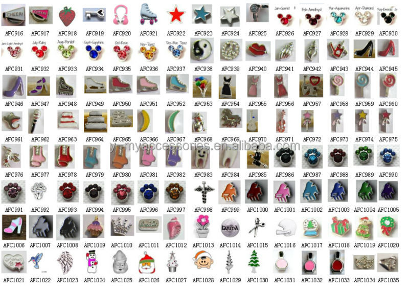 2014 new design champagne flutes floating charms lockets wholesale