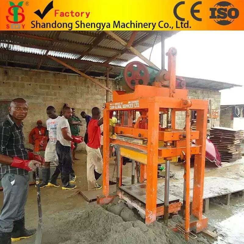 Qtj4-40半自動コンクリートブロック製造機用中空ブロック、舗装レンガ作りでアフリカ仕入れ・メーカー・工場