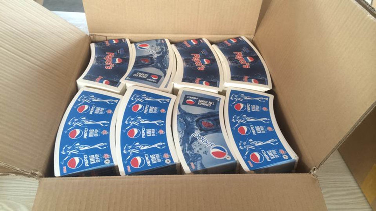 Custom Printed & Cutted Colorful Paper Cup Fan For Making Paper Cup