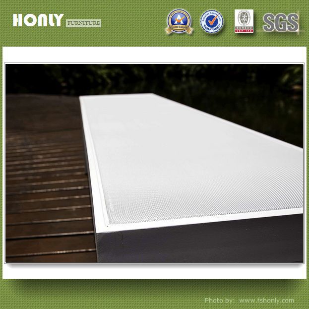 KD aluminum frame sling garden metal bench outdoor bench