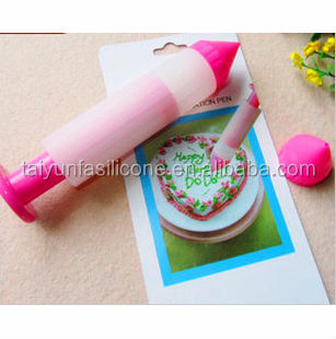 2014 new design useful silicone cake decoration pen for sale