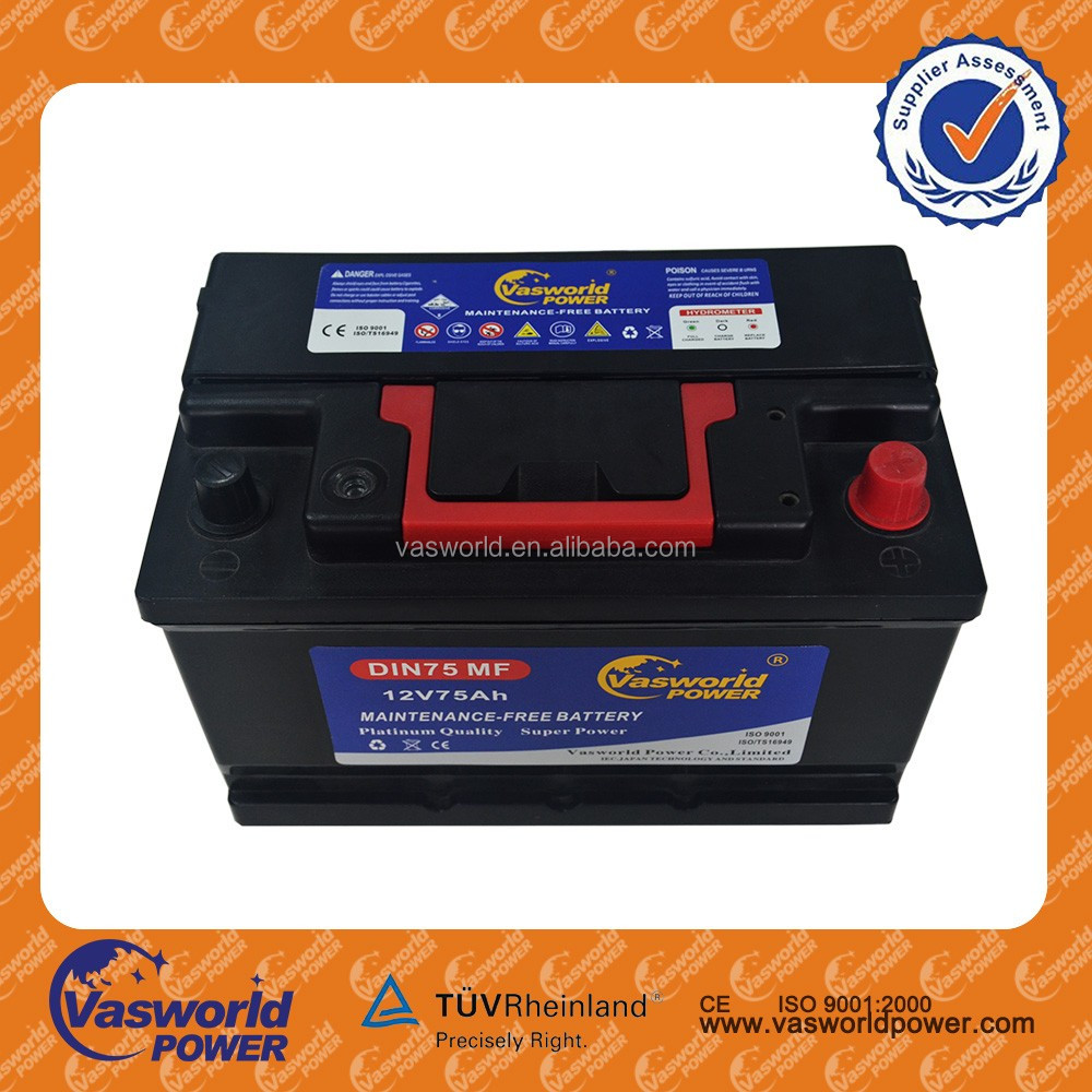 Super Start Lead Acid Mf Battery Car 57512mf 12v75ah Used Car Batteries