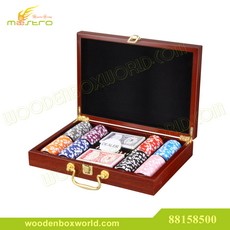 s88158500K-200 Chips Poker Game Set in Wooden Gift Box