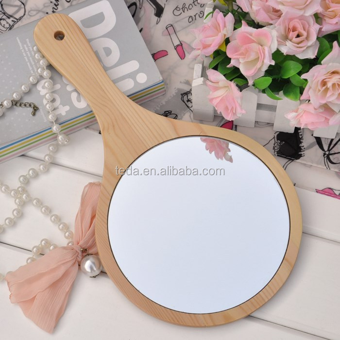Wooden Frame Handmade Unfinished Wood Mirror (29)