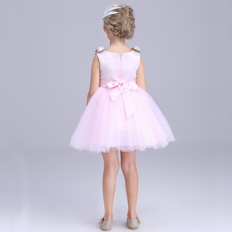 チュールフラワーガールのドレスパターンappliaued花キッズ女の子ウェディングドレスリトルガールパーティードレスXK12仕入れ・メーカー・工場