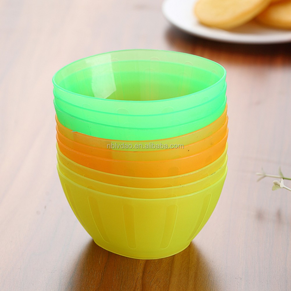 Oemカスタマイズされたカラフルなプラスチック食品グレードサラダボウル経由lvdao仕入れ・メーカー・工場