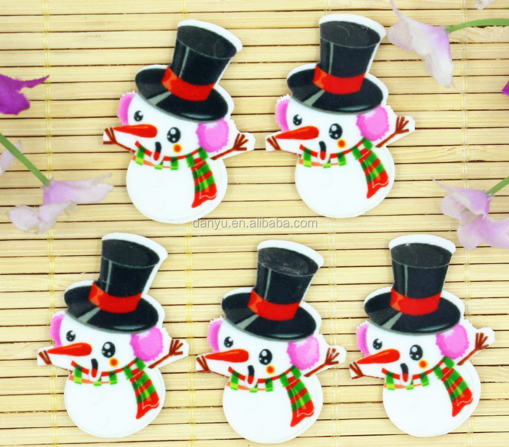 新しい到着の平面樹脂カボション樹脂クリスマス雪だるま子供のための電話のaccessaries問屋・仕入れ・卸・卸売り