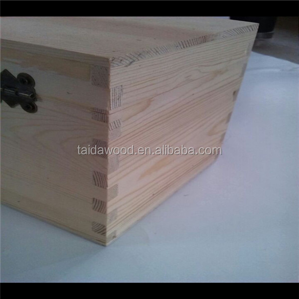 2014 Hhigh Quality Mongolian Scotch Pine Wooden Red Wine Box
