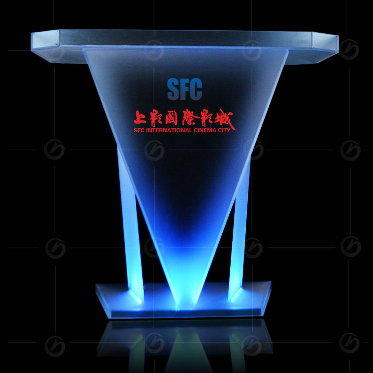 led付モダンなデザインのアクリルの表彰台、 ダイヤモンドの表彰台の設計仕入れ・メーカー・工場
