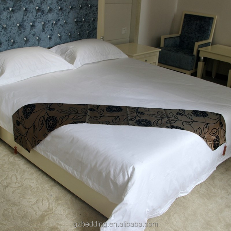 decorative bed runner for hotel, View Hotel king size Bed runner ...