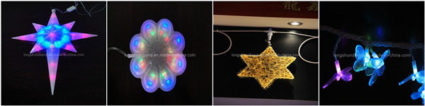 CE ROHS LED RGB Sharp ball string lights for christmas decoration