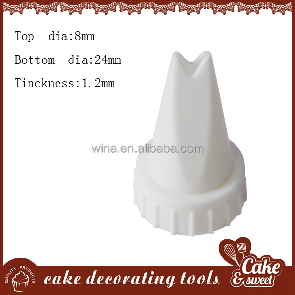 Plastic cake nozzle/tip,icing cake decoration