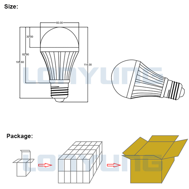 中国の3年間の保証18we12ledキャンドルライトの電球電気電球仕入れ・メーカー・工場