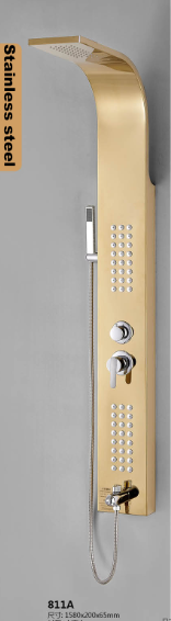 Wall Mounted Golden Color  Shower Panel