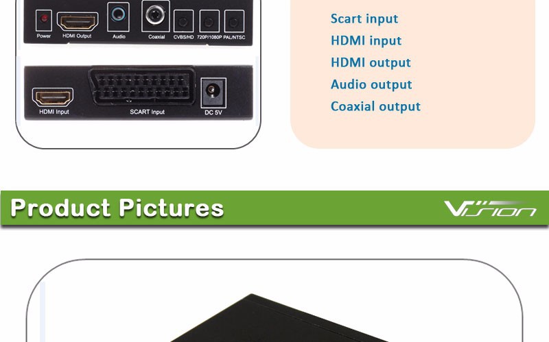 +scarthdmihdmi720pまでのhdビデオコンバータ1080pコネクタアダプタ仕入れ・メーカー・工場