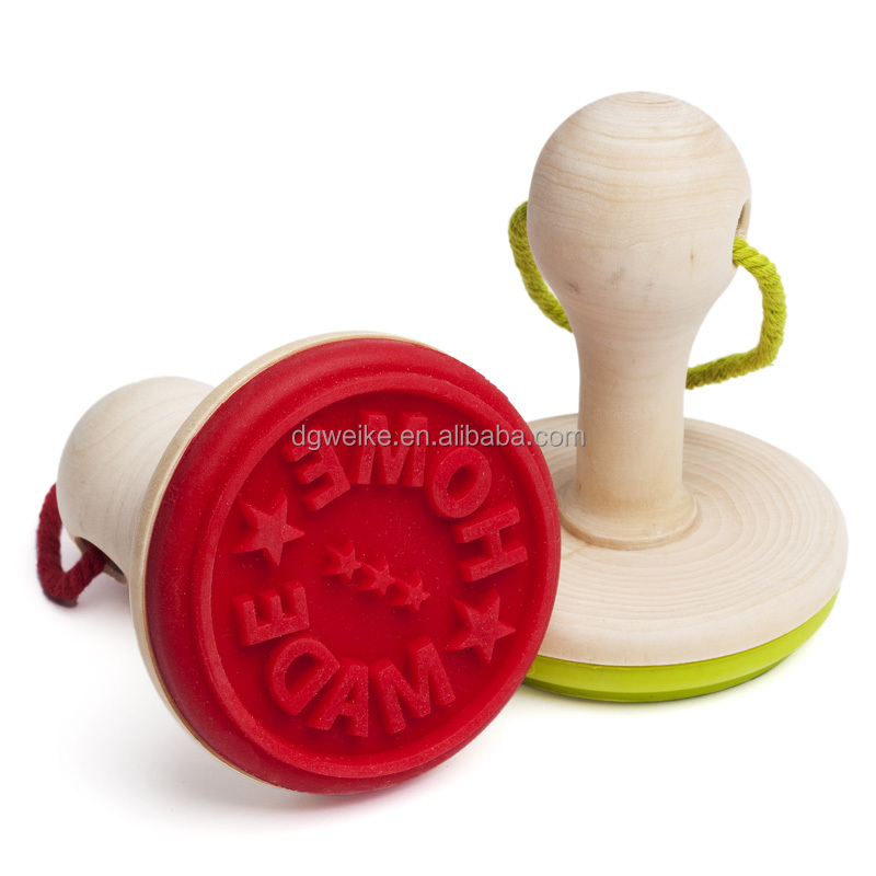 New home made custom cookie stamp silicone chock silicon cookie stamp for cake decoration
