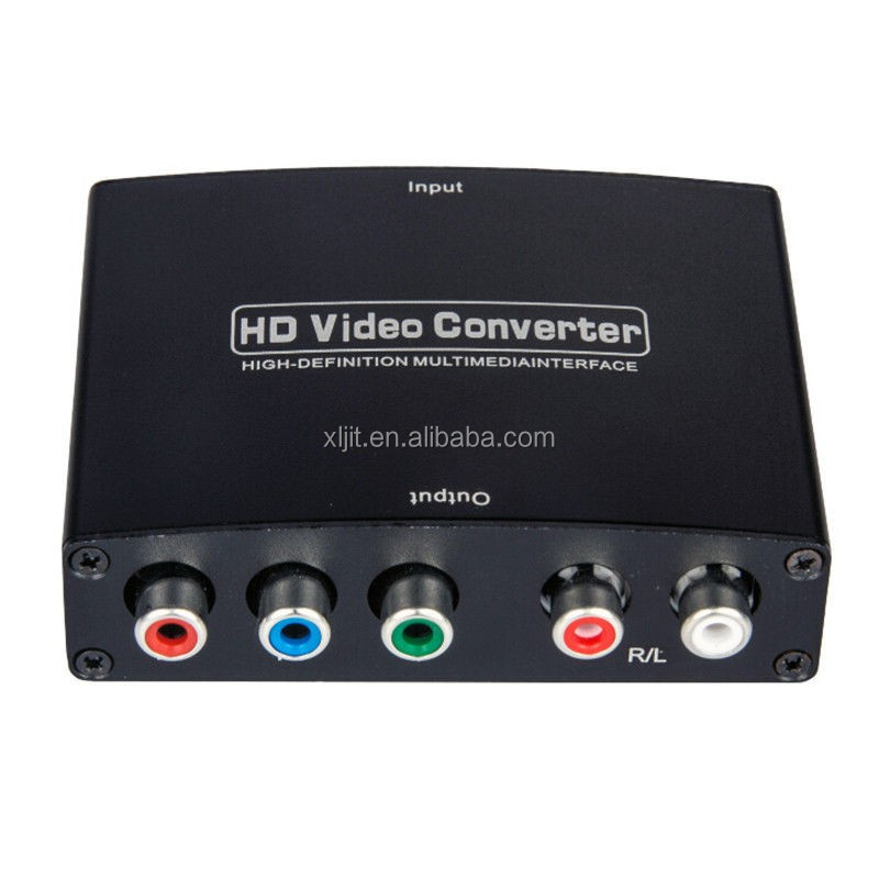 Hdmi へ の rgb コンポーネント (ypbpr の) ビデオ + r/l オーディオ アダプタ コンバータ hd テレビ仕入れ・メーカー・工場