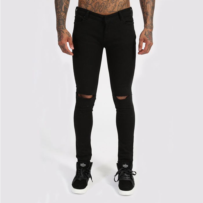 black ripped pants mens