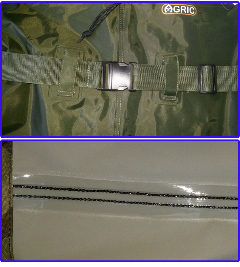 high quality 100% waterproof chest wader fishing pvc wader
