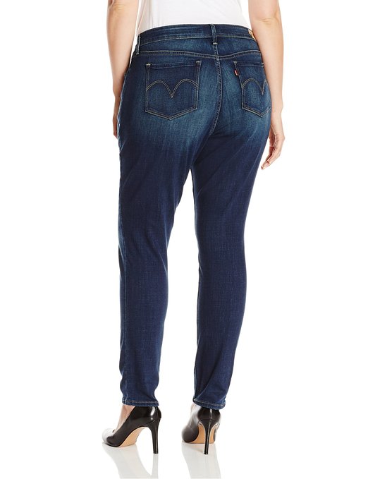 高品質の女性のプラスサイズジャンmidrise skinny jeanダークブルー仕入れ・メーカー・工場