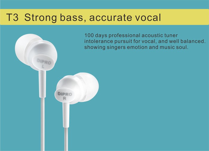 High Quality in-ear earphones with MIC for mobile phone earphone Wholesale