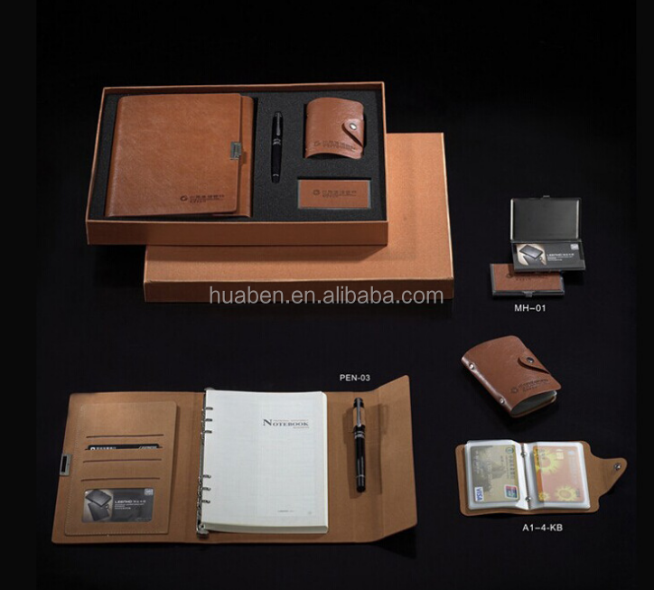 business promotional notebook gift set in high quality