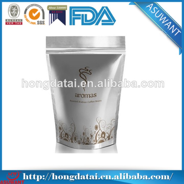 New product resealable aluminum foil bag with zipper