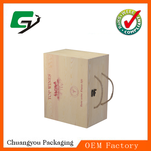Charming Wooden Red Wine Box,Beer box