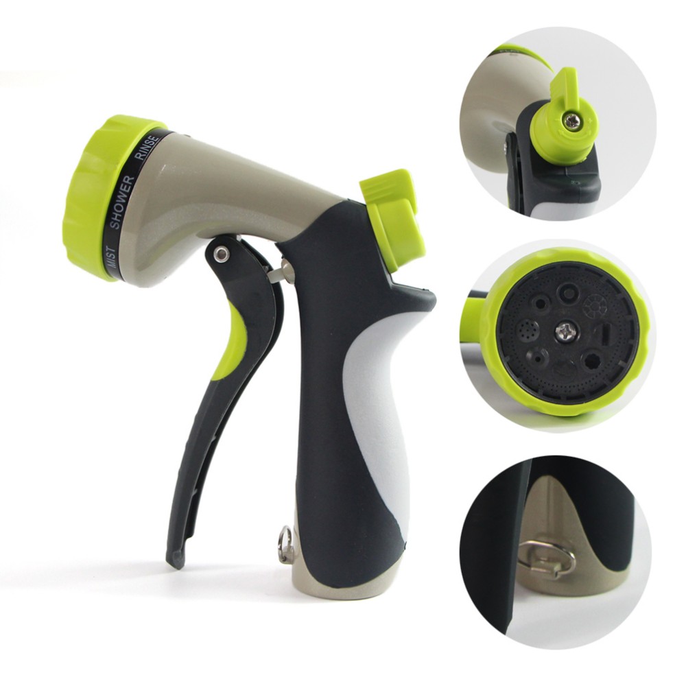 Fei hu Plastic Garden Hose Watering Spray Gun, Spray Nozzle with 8 Different Mode and High Pressure Hand Sprayer for Watering Washing car Shower01.jpg