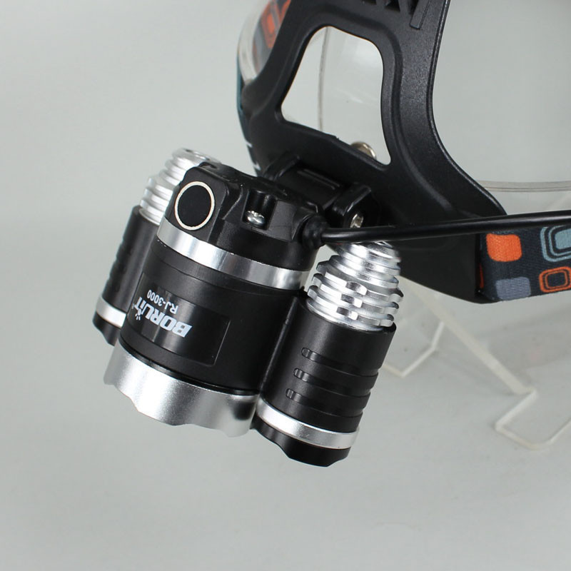 Налобный фонарь OEM 3 x CREE xm/l T6 5000Lm USB HL01 Налобный фонарь OEM 3 x CREE xm/l T6 5000Lm USB HL01