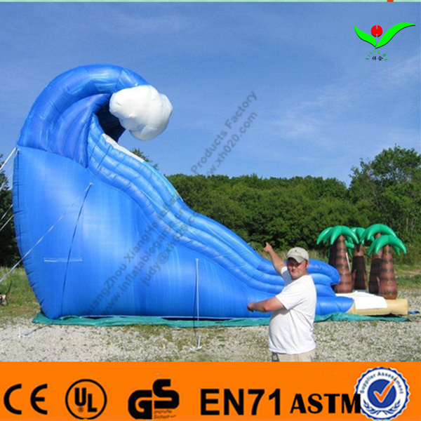 Custom inflatable water slide with Coconut tree