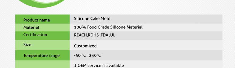 Attractive updated silicon cake mold cake decoration