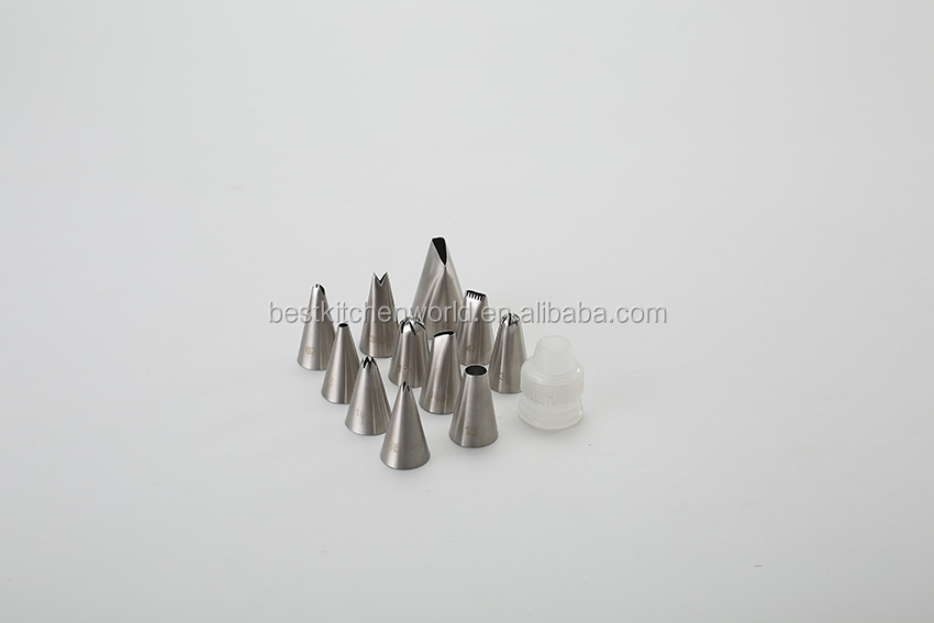 12Ppcs basic professional stainless steel cake decorating TIP SET