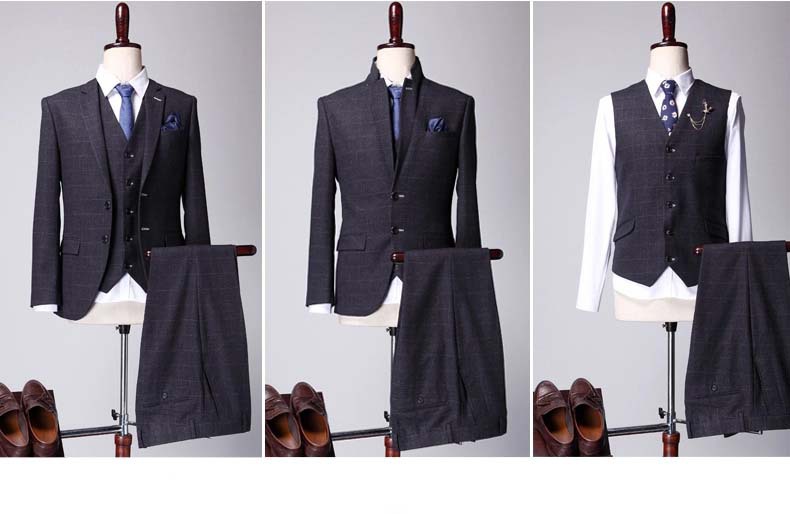 カスタム良い品質、 独自のデザイナー3ピースのスーツから中国仕入れ・メーカー・工場