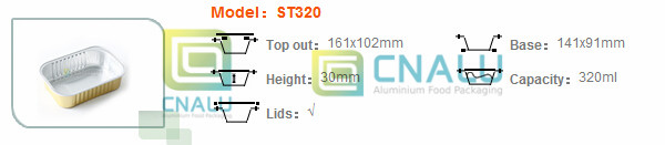 Sealable and Retortable Aluminium Foil Container with Lid