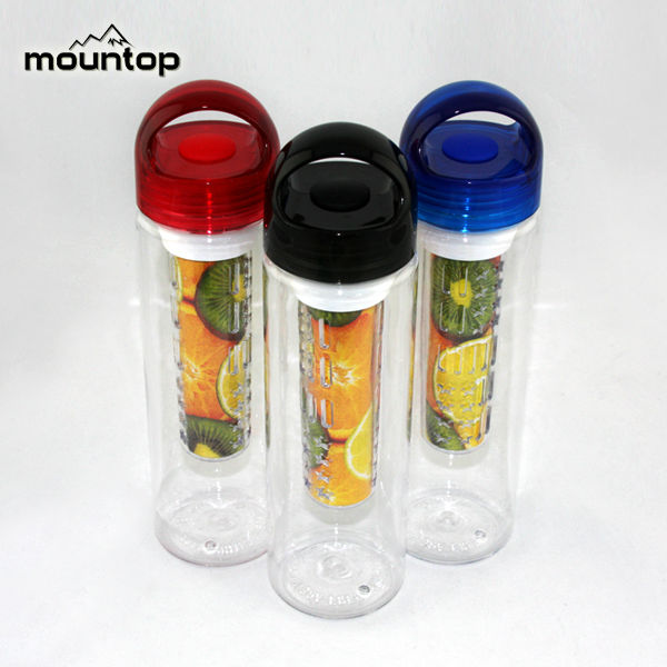 新しいプラスチック製のフルーツ2014年ホットウォーターボトル注入器ポータブル問屋・仕入れ・卸・卸売り