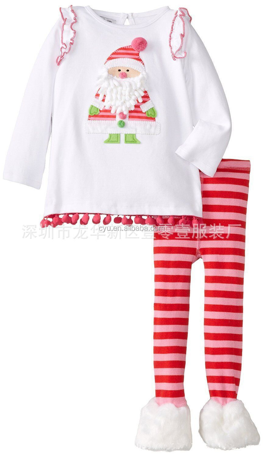 売れ筋新デザイン可愛快適綿の子の服のセットtr-ca41クリスマスベビー服仕入れ・メーカー・工場