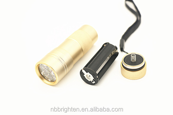 安い中国工場供給3*aaaバッテリー駆動ledアルミのuvネイル硬化12365led懐中電灯仕入れ・メーカー・工場