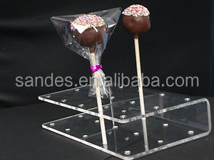 Simple Design Handmade Dark Purple Acrylic Lollipop Display Rack