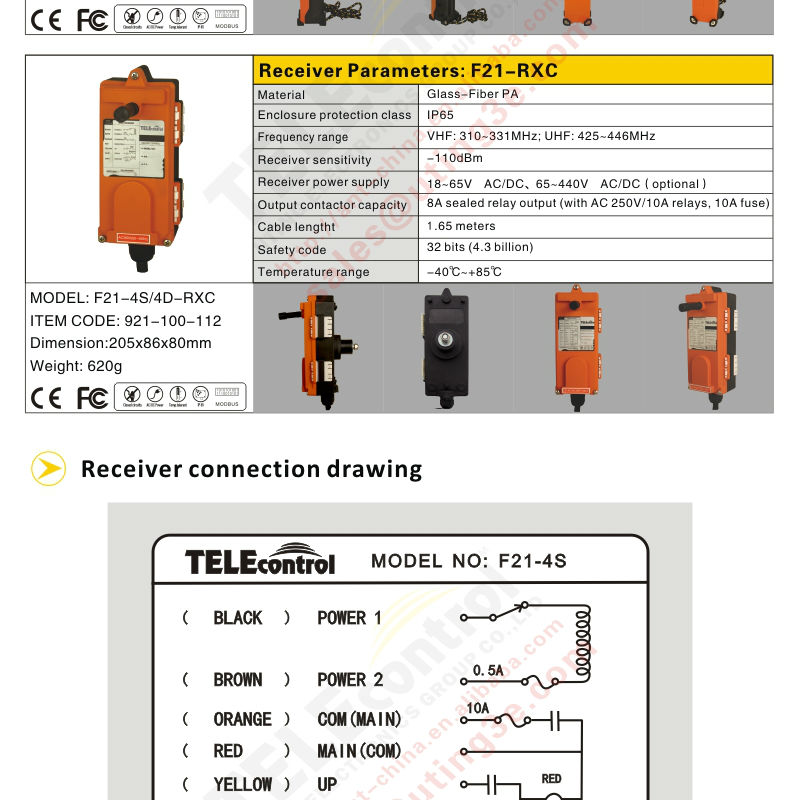 F21 rxc схема подключения