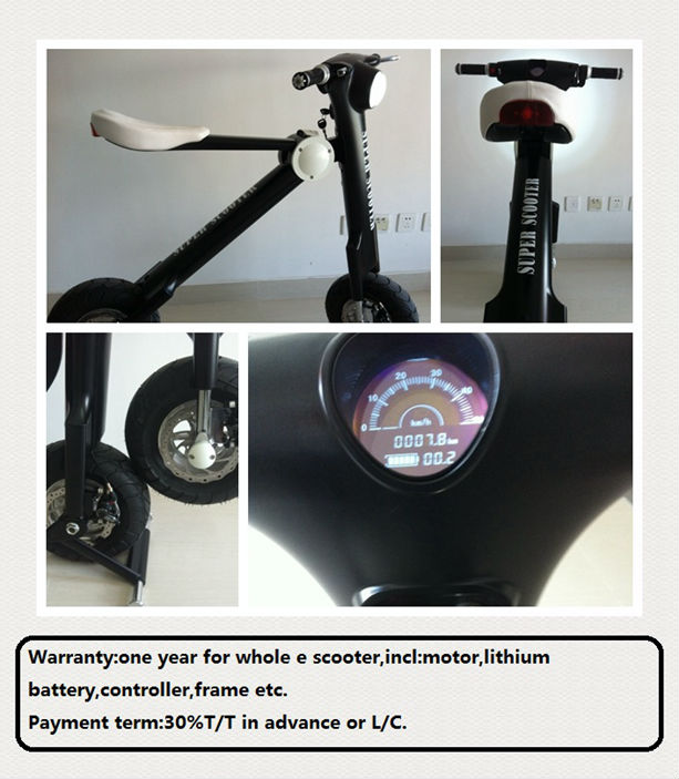 新しい到着の2015電動バイク電動スクーター折りたたみ子供のためのアルミニウム合金で、 リチウム電池とce、 fcc仕入れ・メーカー・工場