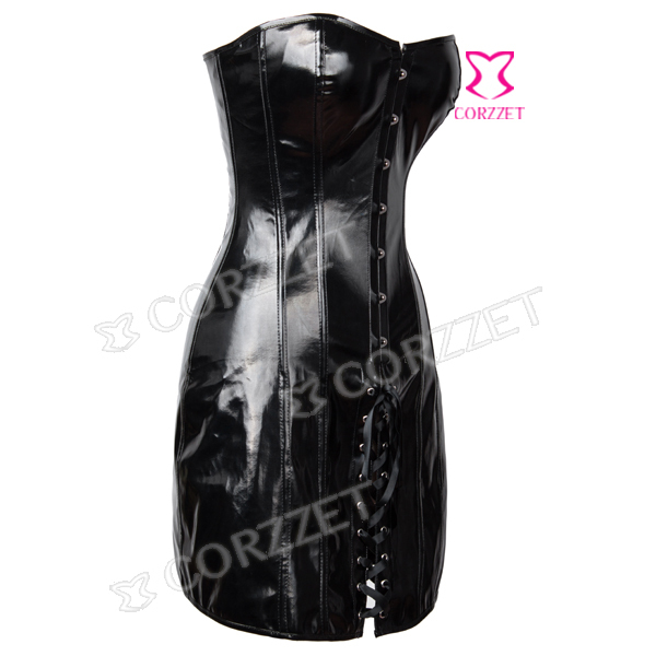 Long latex gothic dress