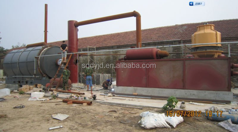 Waste Tyre To Oil Recycling Plant Top Quality Competitive Price 10Ton Capacity