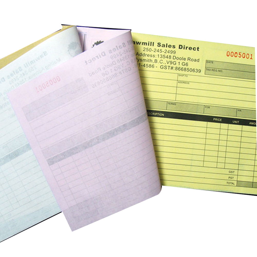 Carbonless Ncr Checks Duplicate Invoice Books Printing Buy Carbonless