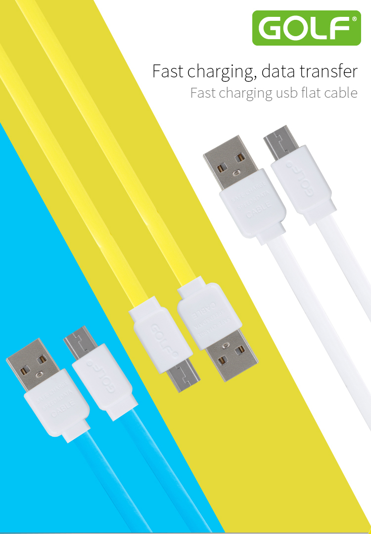 フラットマイクロゴルフマジックxiaomi用usbケーブル携帯充電、 データ転送仕入れ・メーカー・工場