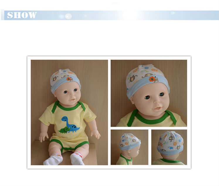 綿と2個のかわいい男の子帽子、 赤ちゃんを暖かく保つ新生児用品一式セットのためのスーツ問屋・仕入れ・卸・卸売り