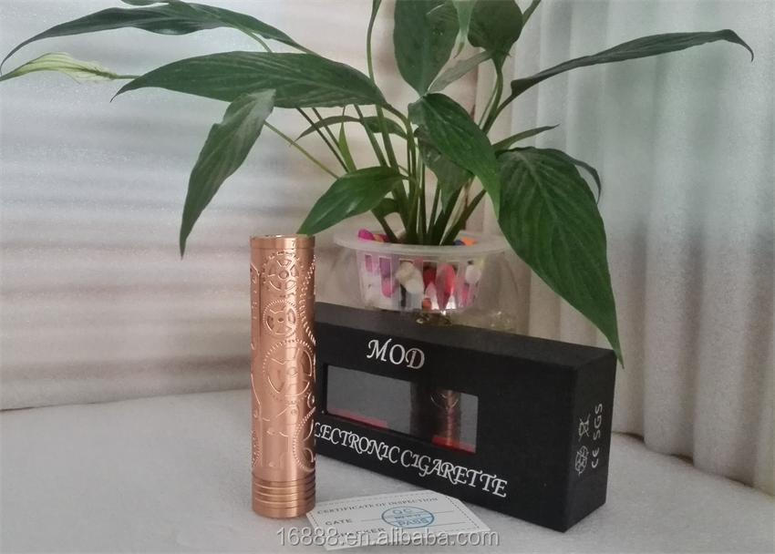 2014 Newest china wholesale e cigarette copper mod steampunk 18650 mod 5 colors available vs paragon penny stingray mod.