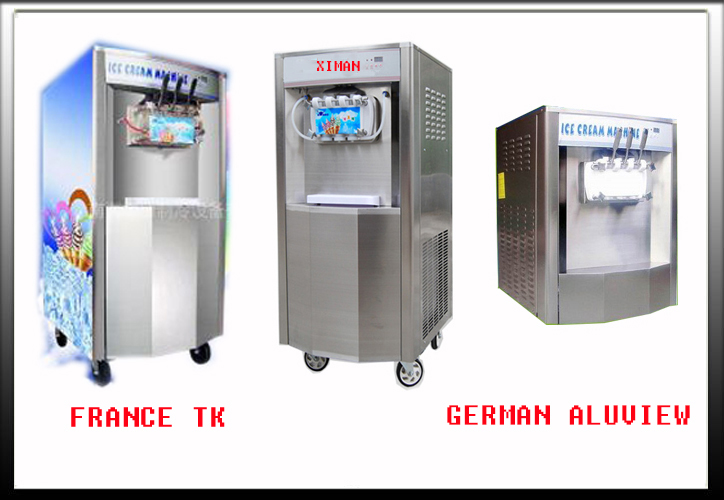 soft Ice Cream Machine Maker France Compreesor 70L/H