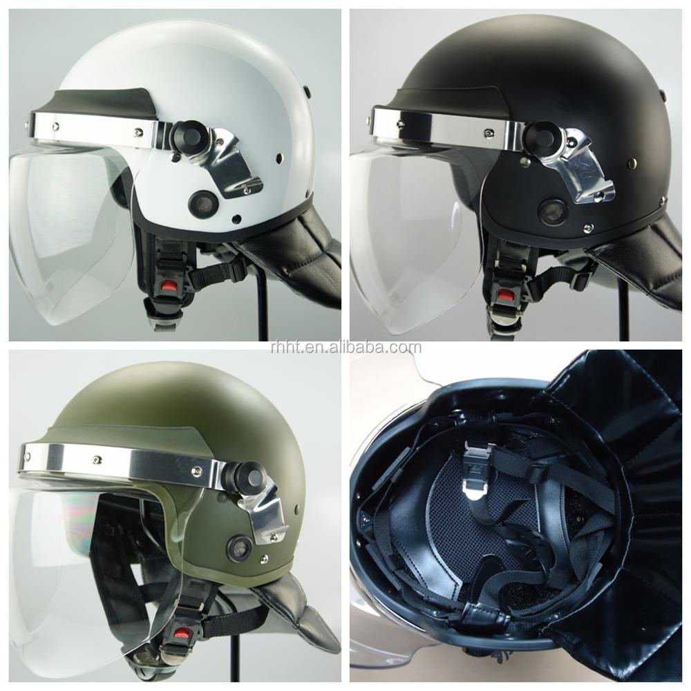 高品質韓国スタイル抗- 暴動警察ヘルメットバイザー付きとネックプロテクター、 警察安全ヘルメット、 の暴動鎮圧用ヘルメット問屋・仕入れ・卸・卸売り