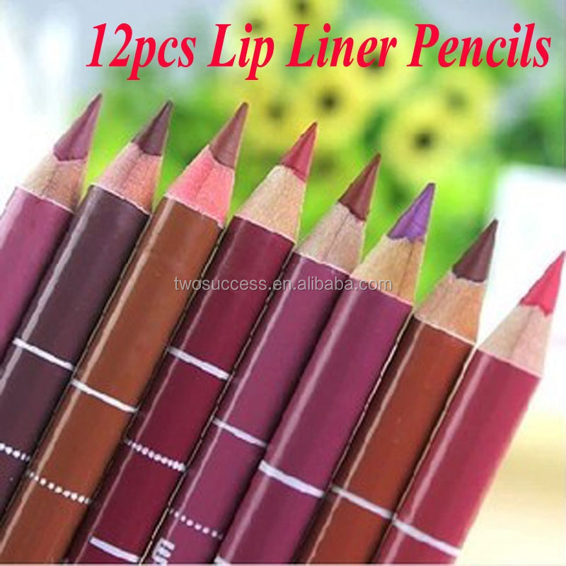 Women-s-Professional-Lipliner-Waterproof-Lip-Liner-Pencil-15CM-12-Colors-Per-Set-Hot-2015